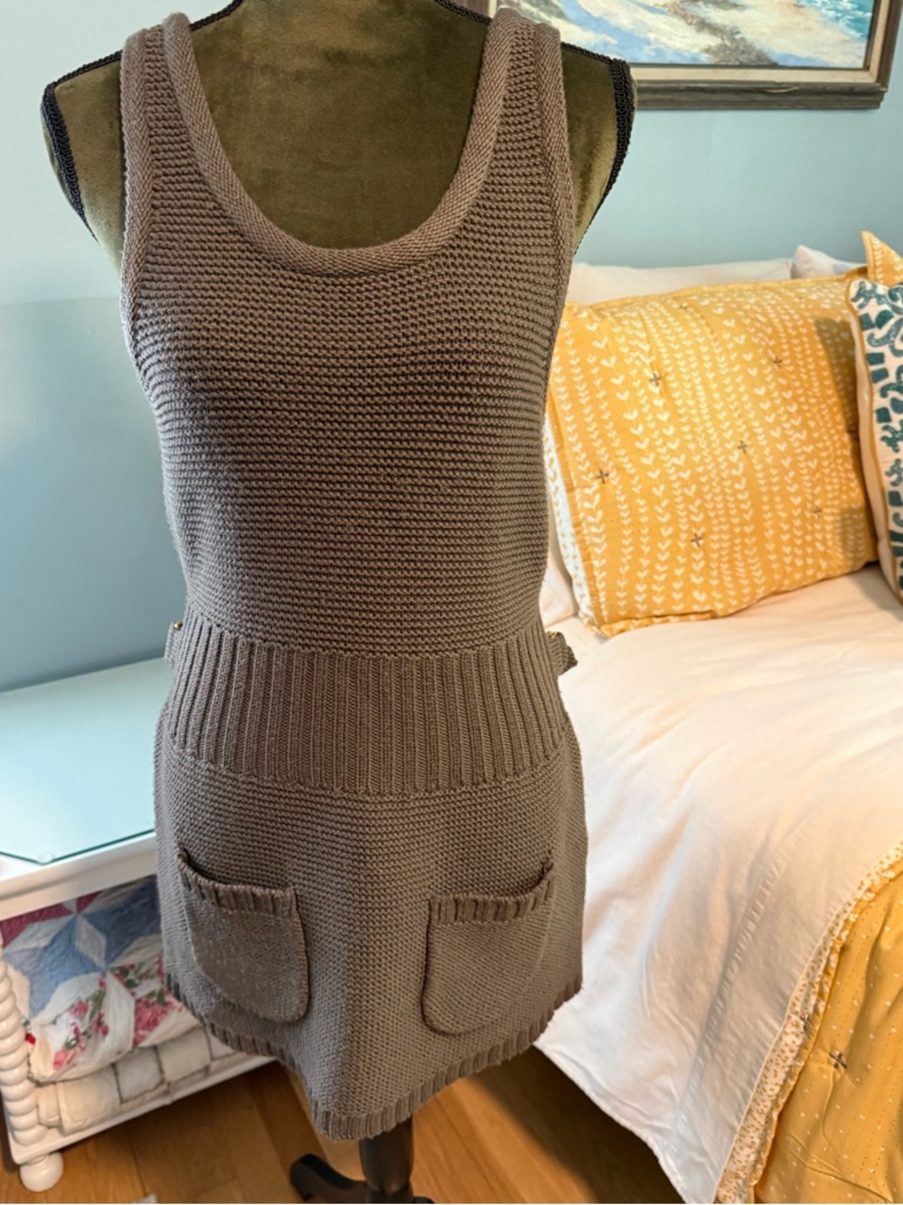 Marc by Marc Jacobs Knit Sweater Dress in Taupe Size XS